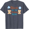 Family Birthday Bear Gifts Uncle of Birthday Boy Bear 1st Birthday Party Boy T-Shirt - Heather Blue