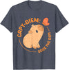 Animals Cute Capybaras Rodent Capybara Capy Diem: Take advantage of the day Capybara's water pig Capybara T-Shirt - Heather Blue