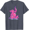 Drunk Gummy Bear - Funny Drinking Illustration Humor Alcohol T-Shirt - Heather Blue