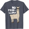 Funny Llama Gift Llama Lover Accessories & Stuff Funny Llama Design For Men Women Kids Llama Alpaca Animal T-Shirt - Heather Blue