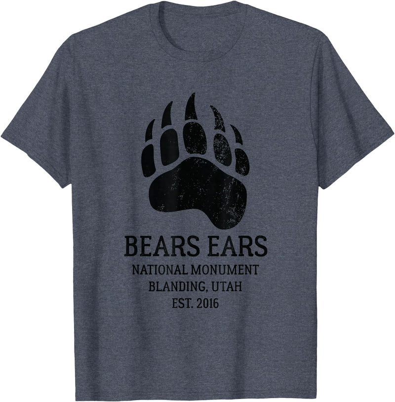 National Park Gifts Bears Ears National Monument Blanding Utah T-Shirt - Heather Blue