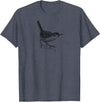 Birding Ornithologist Birds Wren Bird T-Shirt - Heather Blue
