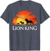 Disney Lion King Sunset T-Shirt - Heather Blue