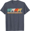 Highland Cow Scottish Vintage T-Shirt - Heather Blue