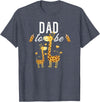 Giraffe Baby Shower Party Clothing For Dad Dad To Be Giraffe Baby Shower Cute T-Shirt - Heather Blue