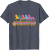 Saddlebred Spirit | NickerStickers Retro Saddlebred Horses T-Shirt - Heather Blue