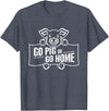 Mt. Nebo Apparel Go Pig or Go Home T-Shirt T-Shirt - Heather Blue