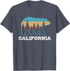 Vintage California Souvenirs & Gifts Vintage California Retro Bear Grizzly Nature Souvenir T-Shirt - Heather Blue