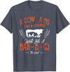 Cow Pig Chicken - Master Griller - DressedForDuty A Cow, a Pig and a Chicken Barbecue BBQ Master Griller Chef T-Shirt - Heather Blue