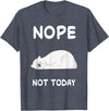 Nope Polar Bear Bears Nap Sleeping Pajama Nightgown T-Shirt - Heather Blue