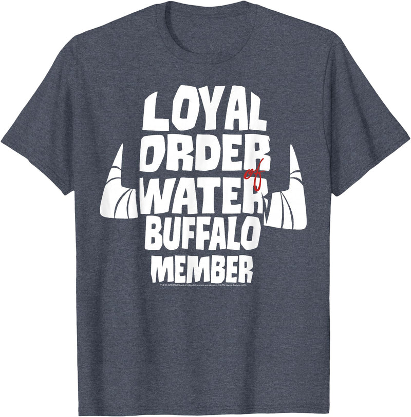 The Flintstones Loyal Order Of Water Buffalo Member T-Shirt - Heather Blue