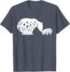 Funny Mama Bear Family Matching Gifts Clothing DJ Mama Bear T-Shirt - Heather Blue