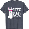 Llama - Alpaca Funny Designs Alpaca Fan Design Funny She's A Bad Grandma Llama For Women T-Shirt - Heather Blue