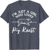 Cool Pig Roast Humor Quote Merch Pig Roast Apparel - Top Funny Roasts Lover Design T-Shirt - Heather Blue