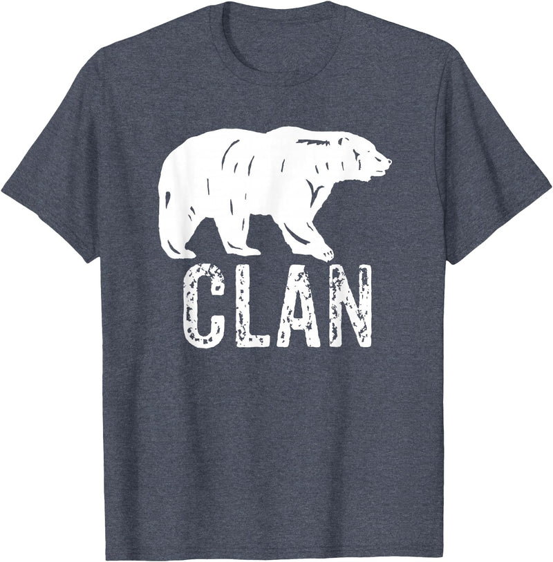 Bear Clan Founding Fathers Clothing Apparel Bear Clan Native American Pride Founding Fathers Tribe T-Shirt - Heather Blue