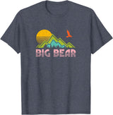 "Big Bear" Retro Sunset Mountain T-Shirt
