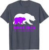 Rett Syndrome Awareness T-Shirt Mama Bear Rett Syndrome Awareness Shirt For Women Men T-Shirt - Heather Blue