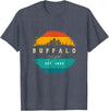 BASBO City of Buffalo New York T-Shirt - Heather Blue