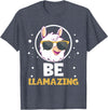 LLama Squad Shirts and Gifts Cute Amazing Llama Pun Be Llamazing Llama Lover T-Shirt - Heather Blue