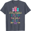 Is for Jesus Rabbit T-Shirt in Heather Blue