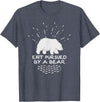 Funny Winter Tees Exit Pursued By a Bear - Funny Shakespeare - Winter Shirt T-Shirt - Heather Blue