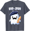 Boo Jour Ghost French Teacher Vintage Tee Boo Jour Ghost French Teacher Vintage Teacherlife Groovy T-Shirt - Heather Blue