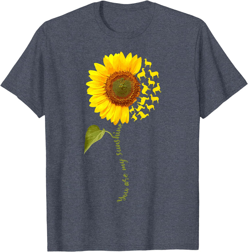 Check out my Llama Shirts Llama Sunflower T-Shirt - Heather Blue