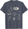 I Still Wish for You Lucky Rabbit 1111 Stars Clover Signs T-Shirt in Heather Blue