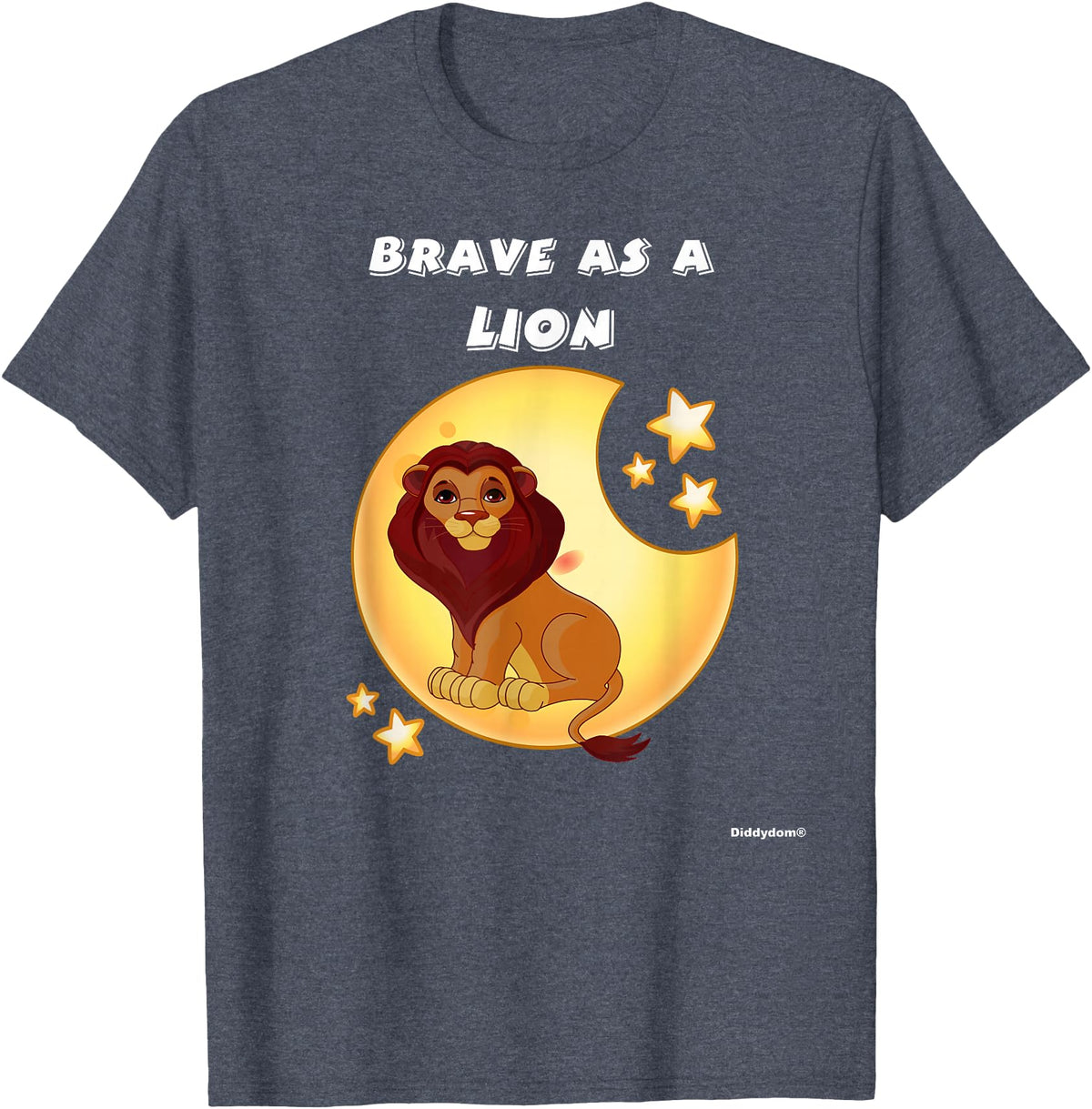 Bravery Brave As A Lion Present Bravery Brave Child Present Brave As A Lion T-Shirt - Heather Blue