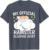 Official Sleeping Shirt Sleep Shirt Pajama Naps PJ Hamster T-Shirt - Heather Blue
