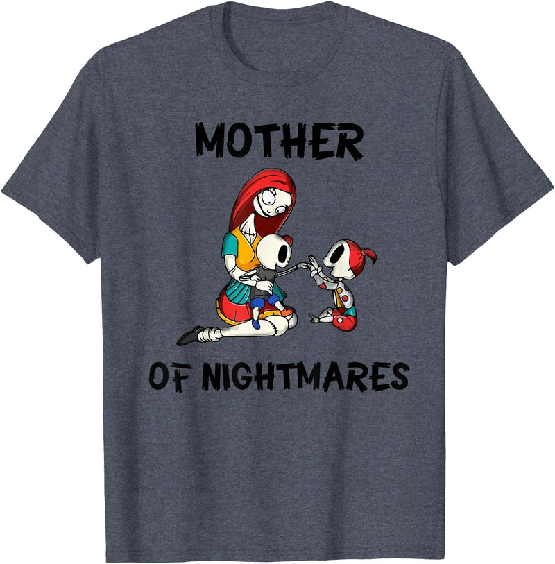 Mom Shirts Mother of Nightmares Graphic T-Shirt - Heather Blue