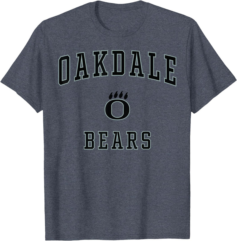Official High School Fan Gear Oakdale High School Bears T-Shirt - Heather Blue