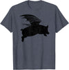 Flying Pig Shirt Pigs Will Fly Gift Idea Flying Pig T-Shirt Pigs Will Fly Gift T-Shirt - Heather Blue