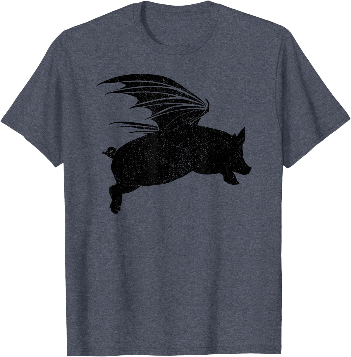 Flying Pig Shirt Pigs Will Fly Gift Idea Flying Pig T-Shirt Pigs Will Fly Gift T-Shirt - Heather Blue