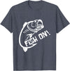 Fish on fish guard T-Shirt - Heather Blue