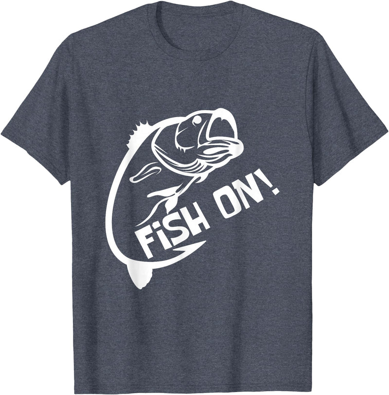 Fish on fish guard T-Shirt - Heather Blue