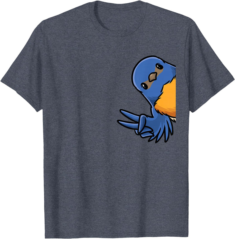 Thabluebirdluveve Bluebird Bird T-Shirt - Heather Blue