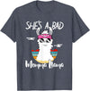 Shes a Bad Momma Llama - Mama Mom - DressedForDuty She's a Bad Momma Llama - Mama Funny - Vintage Mom Gift T-Shirt - Heather Blue