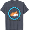 Hamster in a Hamster Wheel Pet Hamster T-Shirt - Heather Blue