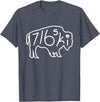 Buffalo Polish 716 716ski Dyngus Day Buffalo NY Polish T-Shirt - Heather Blue