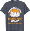 Scary Retired Profession Job Teach Retirement Halloween Paraprofessional Para Educator Teacher Parapro T-Shirt - Heather Blue