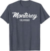 California Original Apparel Monterey T Shirt - California Souvenir Landmark Gift Shirt - Heather Blue