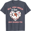 Apparel For Guinea Pig Lovers Cute All You Need Is Guinea Pigs Lover Graphic Cavy T-Shirt - Heather Blue