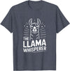 Llama Whisperer Funny Llama Lover Farm Humor The Llama Whisperer Funny Llama Lover Humor T-Shirt - Heather Blue