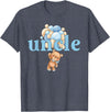 Beary 1st Birthday Boy Teddy Bear Matching Apparel Uncle Teddy Bear 1st Birthday Boy Family Matching T-Shirt - Heather Blue
