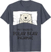 Sleeping & Napping Shirt Gifts Favorite Sleepshirt Favorite Polar Bear Pajamas, Napping Ice Bear Pajama T-Shirt - Heather Blue