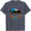 KAEDAM Graphic Art: Orofino Idaho Gifts Orofino Idaho Bear Starry Night Sky Forest Novelty Souvenir T-Shirt - Heather Blue