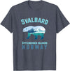 Longyearbyen am Nordkap und Spitzbergen Inseln Svalbard Spitzbergen Islands Norway Fjords with Polar Bear T-Shirt - Heather Blue