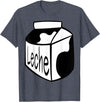 Clever Witty Milk Designs Leche Spanish Milk Carton Dairy Lover T-Shirt - Heather Blue