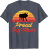 Pig Lover Gifts & Accessories Proud Pig Mom Pig Owner Pig Farmer Pig Mother T-Shirt - Heather Blue